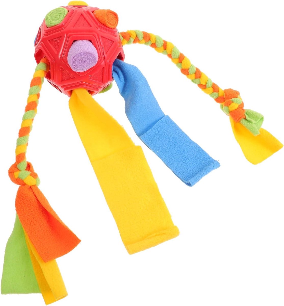 Snuffelbal Hond - Voerbal Speelgoed - Mentale Stimulatie - Duurzaam Rubber Stof - 60x10x10cm - Gekleurd