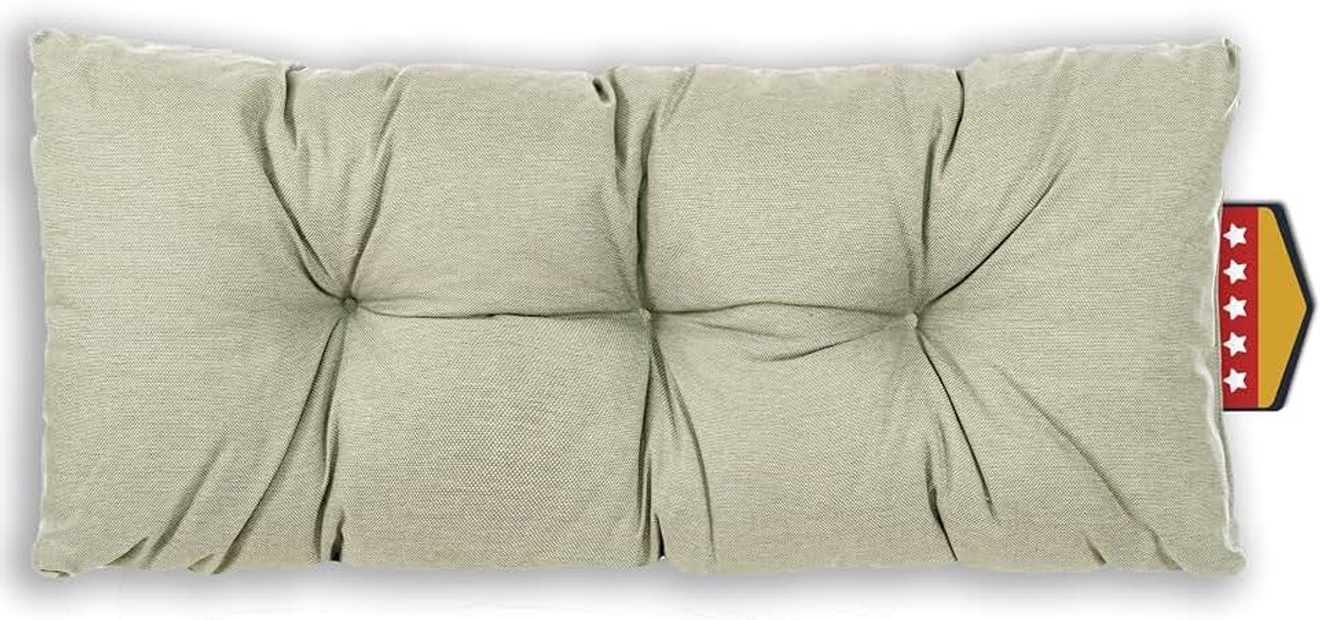 Kussen voor Europaletten, FÜLLPRO+ vulling, weerbestendig palletkussen (1x rugkussen 120x40cm - Olijfgroen)