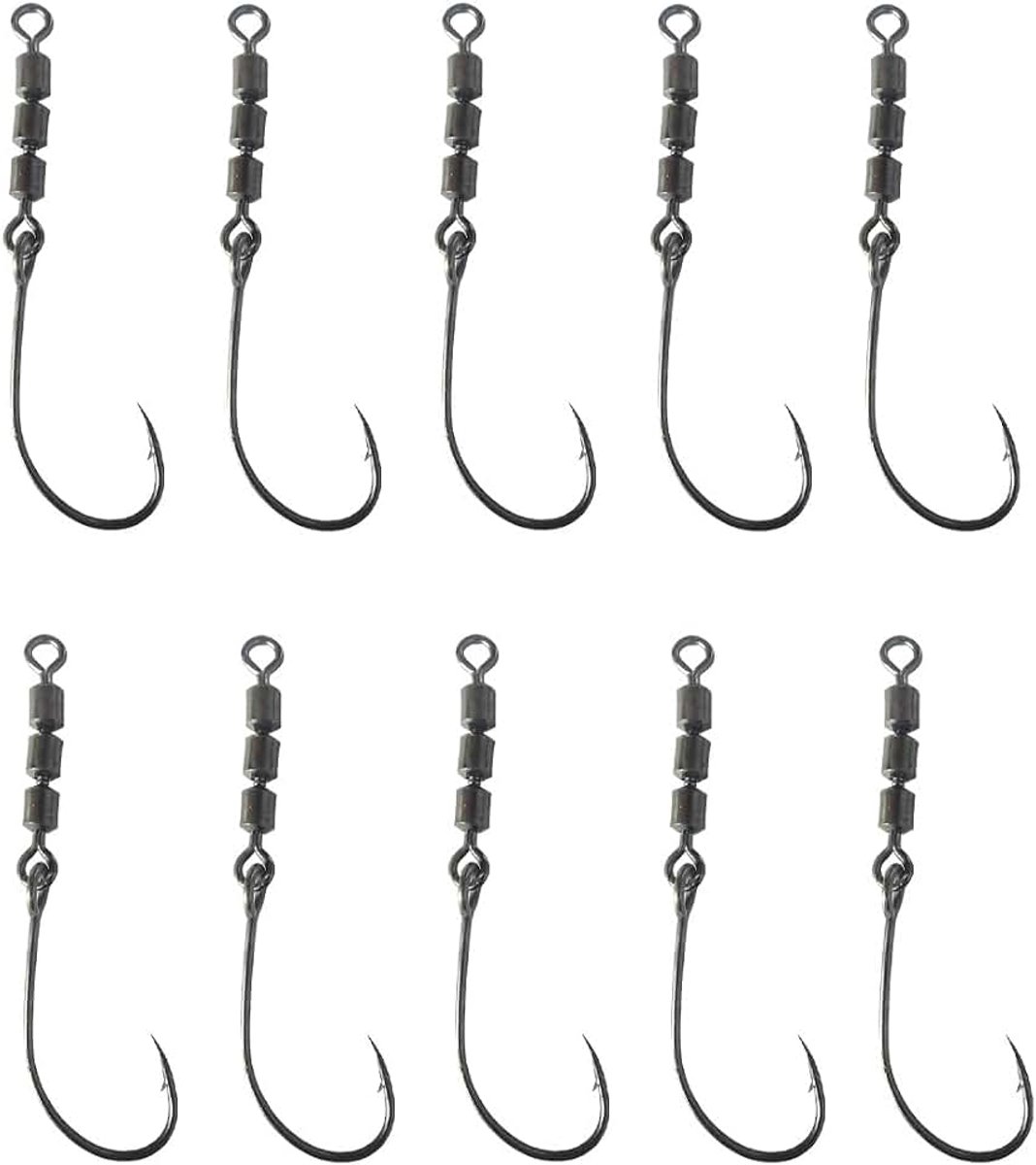 Haken, draaibare haken voor forelvissen, draaibare haken voor forel, wartelhaken, perfect voor het vissen in zee en zoet water, forelhaak