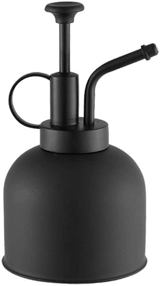 Gieter Roestvrijstaal - Waterkan Vintage - Planten Water Geven - Roestvrijstalen Constructie - 1.0 Gram - Zwart