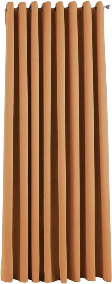 Ondoorzichtig »Newyork« oranje H x B 225 x 295 cm 1-pack thermo-gordijn verduisteringsgordijn blackout oogjes geluidsisolerend Öko-Tex UV-bescherming vouwhouder 201920600