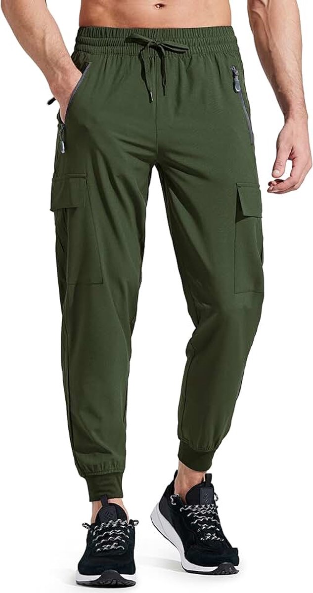 Wandelbroek voor Heren Cargobroek Joggingbroek Lichtgewicht Outdoorbroeken Trekkingbroek Joggers Running Stretch Zakken