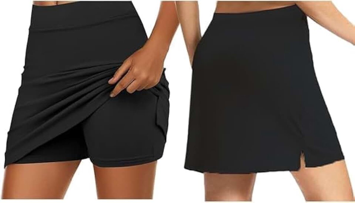 Skort Korte Rok Met Binnenbroek Mini Tennisrok Sportrok Casual Rok Voor Vrouwen Hoge Taille Zomerrok Activewear Wandelrok Golfrok Vakantie Outfit (DE/NL/SE/PL, Alfabetisch, L)