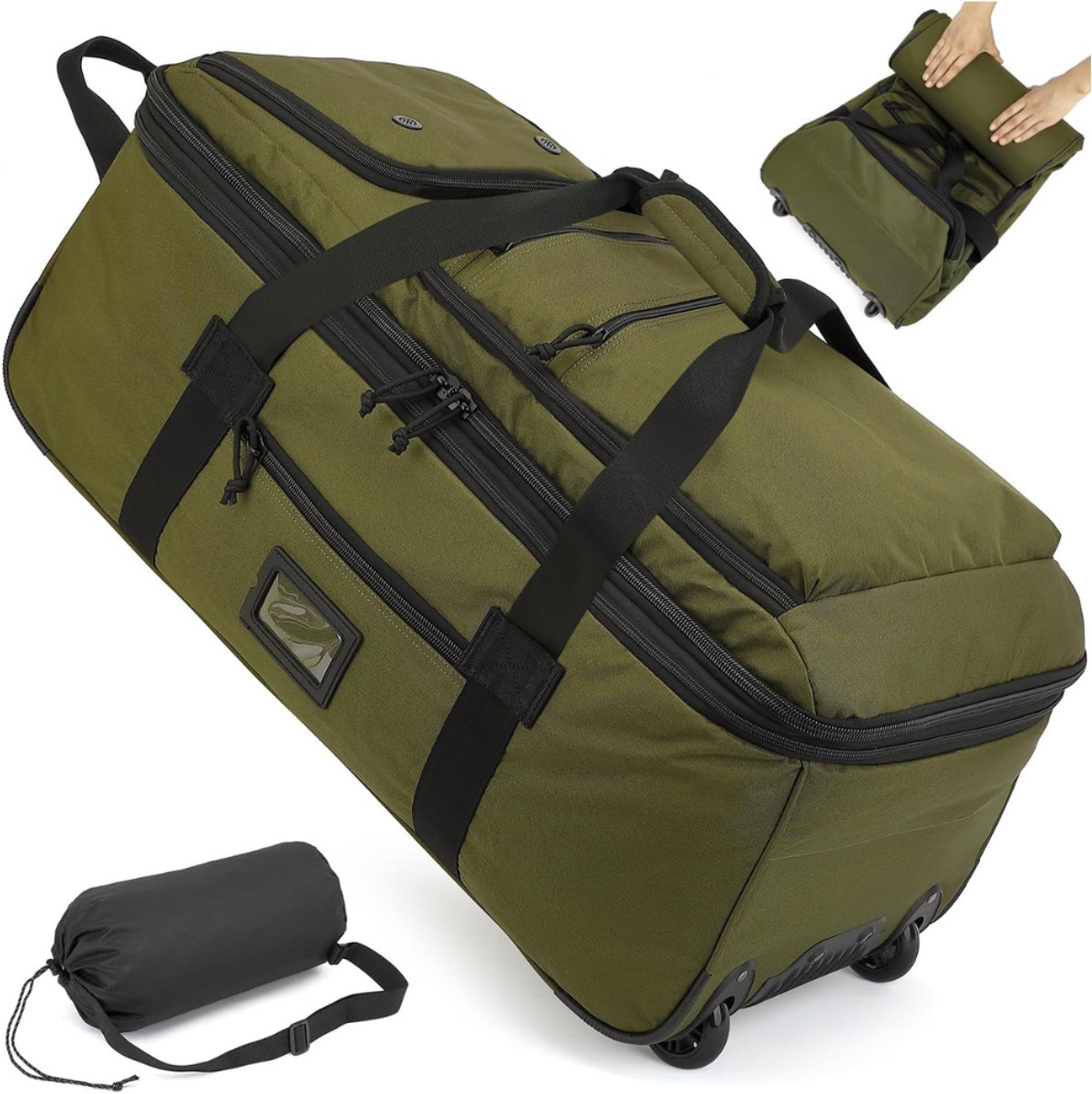 ZRNS® Koffertas - Reistas met Wielen - Weekendtas - Opvouwbare Tas - Groen
