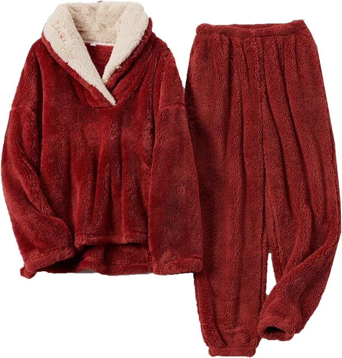 Nachtkleding dames herfst en winter flanel nachtkleding set, dikke casual nachtkleding set