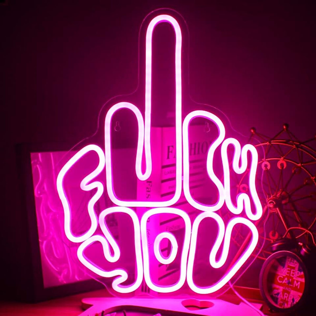 Lichtreclame voor muur, roze, led, neonbord, letters, neonbord, neonbord, lichtbord voor slaapkamer, party, pub, game zone-decoratie