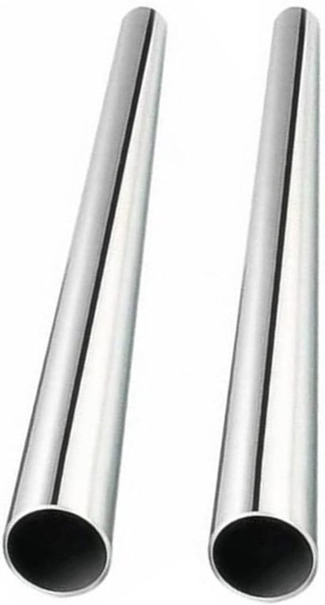 - Metalen Buis - Roestvrij - 304 Rvs - Capillaire Buis - 4Mm ID - 6Mm OD - 1Mm Wanddikte - Lengte 250Mm - Naadloze Rechte Pijp Tubing - Geschikt voor 2 Stuks - Zilver Kleur