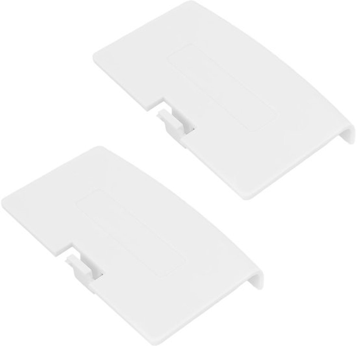 2 Stuks Vervangende Batterijhoezen voor Game Console Wit