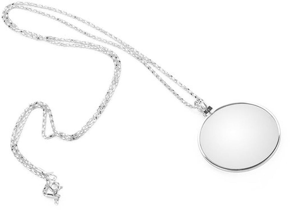 Vergrootglas 5X - Draagbaar - Ketting - Optisch Glas - Duurzaam - Voor Lezen en Inspectie - Loep