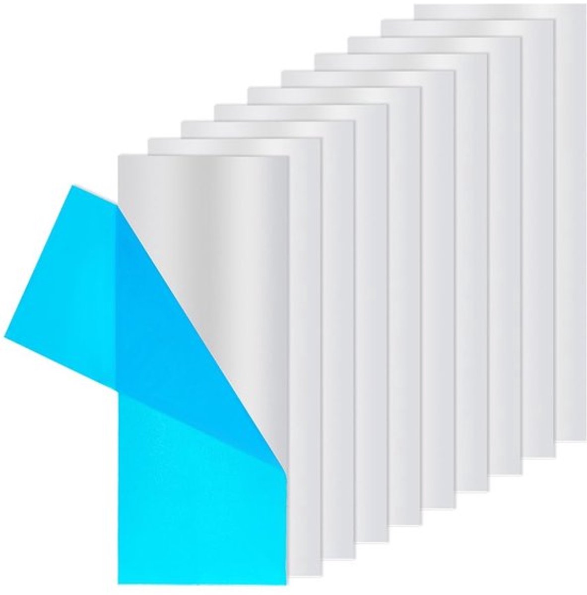 Aluminium Plaat 251 x 100 mm - Rechthoekige Plaat - 0,8 mm Dik - Voor Decoratie - Voor Verpakking - Voor Constructie - Aluminiumplaat