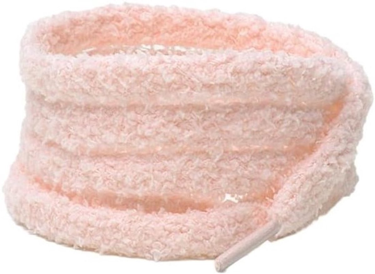 Pluche veters - Vervangende veters - Brede veters - Scheurvaste schoenveters - Sportschoenen - Zeildoekschoenen - Basketbalschoenen - Herenschoenen - Damesschoenen - Oranje-roze - 120cm - Geschikt voor 2 paar 8 mm.
