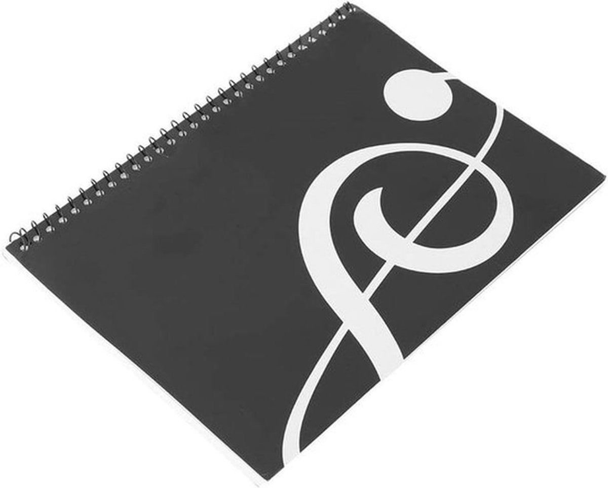 - Muzieknotitieboek - Manuscriptpapier - 50 pagina's - Blancoblad - Notenpapier - Muzikant - Notenpapier voor muzikanten - Geschikt voor muzikanten - Wit - A4-formaat