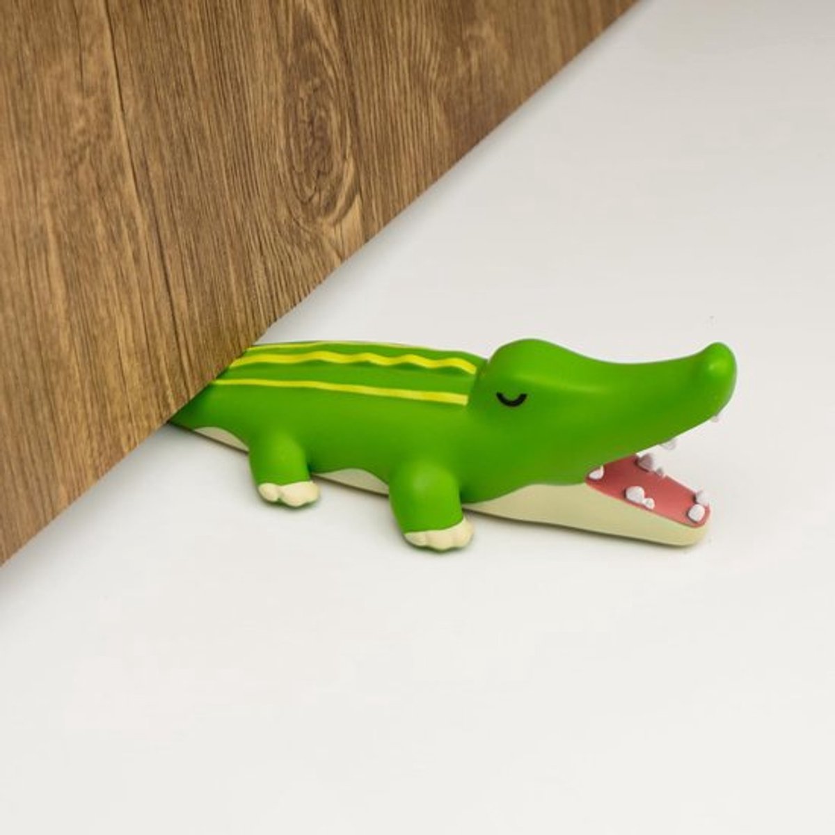 Leuke deurstopper, cartoonkrokodil dierendeurstop, 1 pak decoratieve deurwig voor thuis en op kantoor vloer