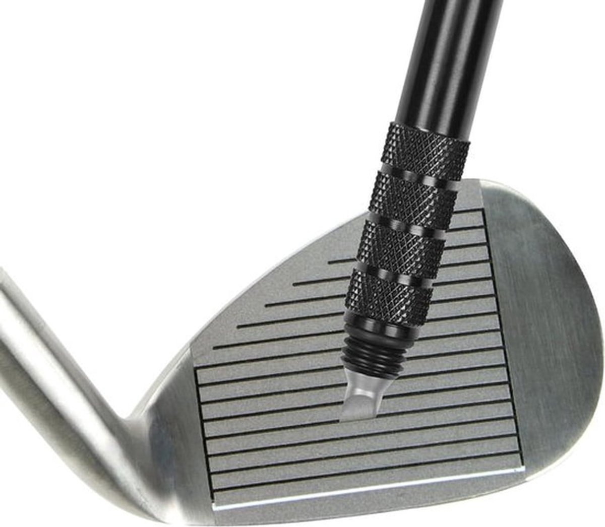 - Golfclub Groefreiniger en Slijper - Hulpmiddel - IJzers en Wiggen - Terugspin - Balcontrole - Geschikt voor Golfclubs - Zwart - Hergroeven Schoonmaakhulpmiddel voor Alle U en V Groeven