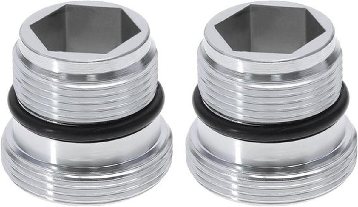 Mannelijk-naar-mannelijk adapter - Ikea - Grohe - Neoperl - TJ - Mengkraanadapter - Messing - Geschikt voor keukenkraan - M18.5-M22 - 2 stuks
