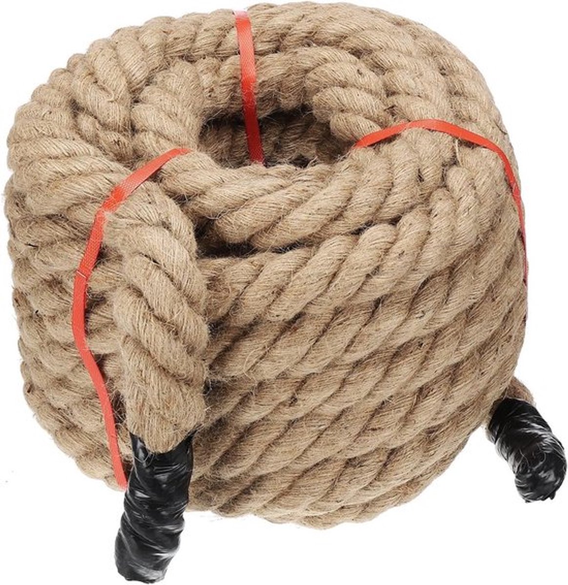 Natuurlijk gevlochten jute touw, dik en sterk, ideaal voor handwerk, decoratie en tuinprojecten
