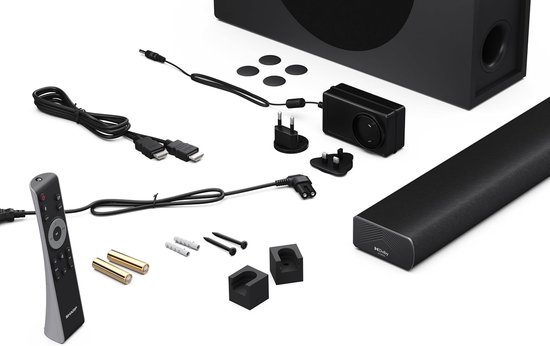 Ultradunne Soundbar - Draadloze Subwoofer - Thuisbioscoop Ervaring - 360W Max Vermogen - 2.1 Kanaals - Zwart — afbeelding 3