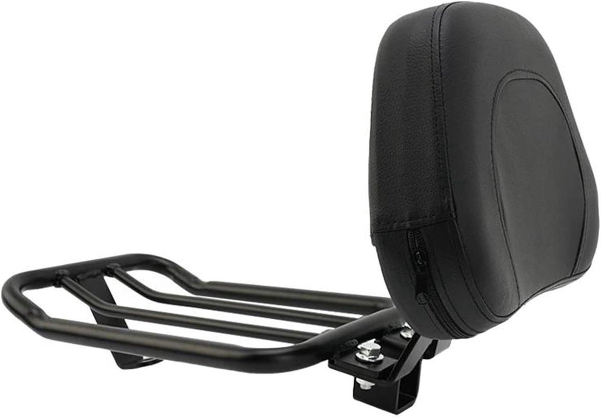 Passagierskussen Motorfiets - Rugleuning Sissybar - Comfortabel Reizen - Dubbele Functie - Niet Gespecificeerd - Zwart
