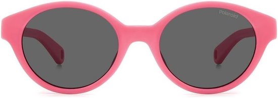 Unisex Zonnebrillen - Kinderzonnebril Bril - Bescherming Tegen Zon - Gepolariseerde Glazen - 42/16/125 - Fuchsia Grijs van Unisex. — afbeelding 2