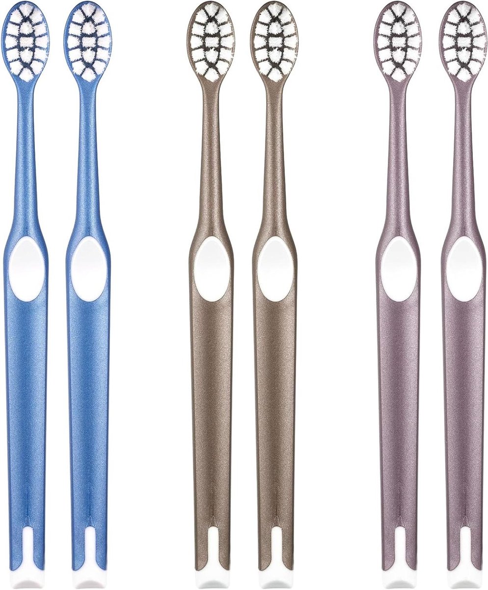 Tandenborstel - Mondverzorging - Dagelijkse Mondhygiëne - Ergonomisch Ontwerp - 19.7 cm - Blauw