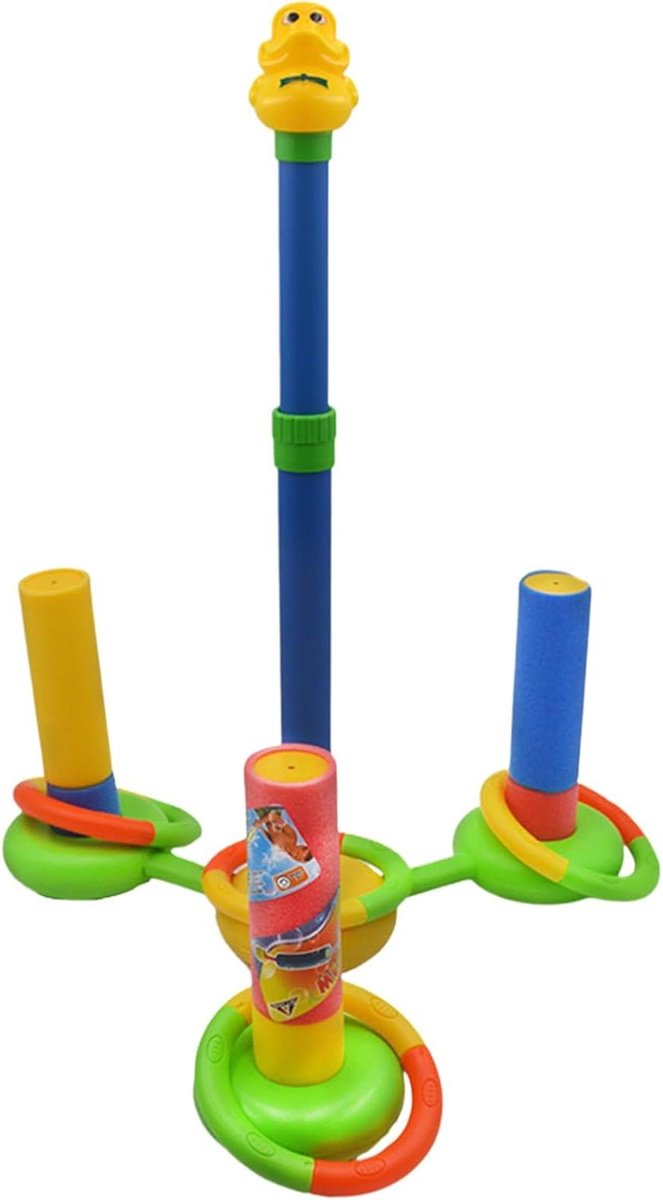 Waterspuit en Werpringen - Waterpret Set - Buiten Spelen - In Hoogte Verstelbaar - 44 x 32 x 11 cm