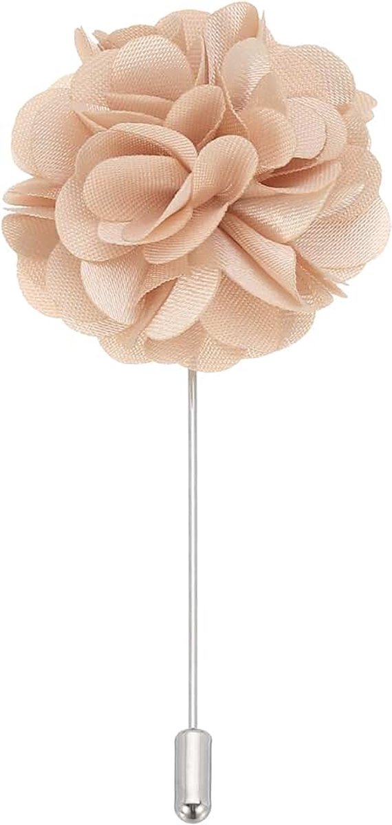 Bloem Boutonnieres Pin, reverspin voor heren camelia bloem voor pak bruiloft afstuderen jubileum broche afstuderen outfit, 1.57 x 3.15 inch / 4 x 8 cm, Metaal