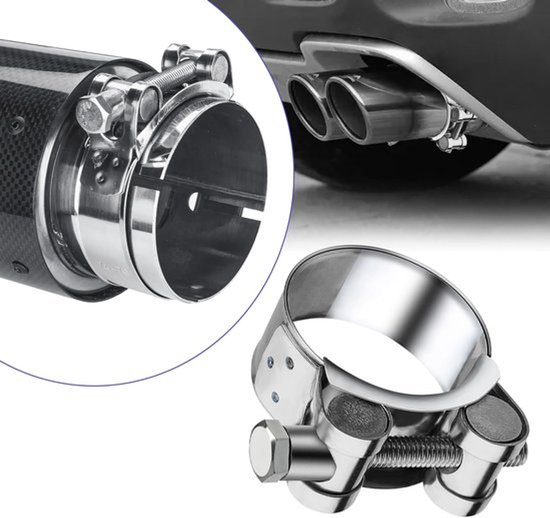 T-Bolt Slangklemmen - 44-47mm - Zware uitvoering - Uitlaat Slangklemmen - Geschikt voor Slangen - 3 stuks — afbeelding 5