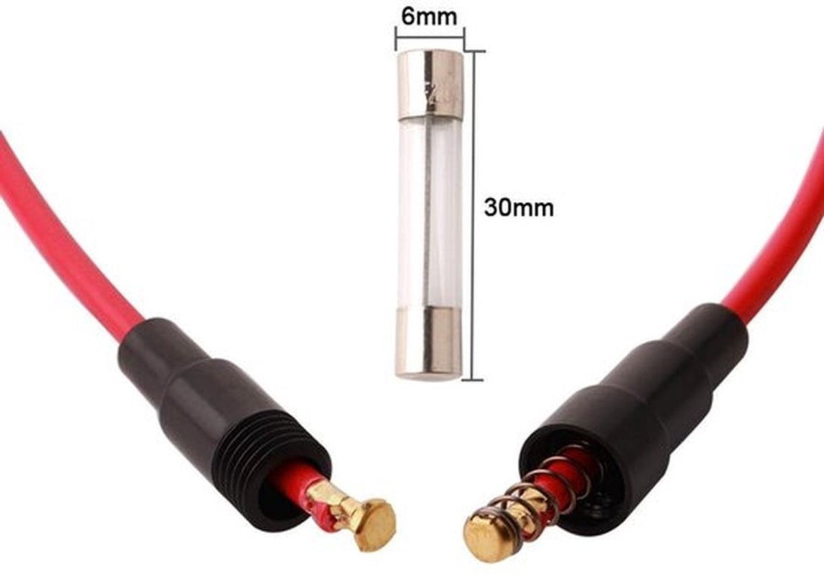 Zekeringhouders - 12 stuks Professionele inline-schroefverbinding - Zwart - Geschikt voor 6 × 30 mm zekeringen - Voor elektronische toepassingen