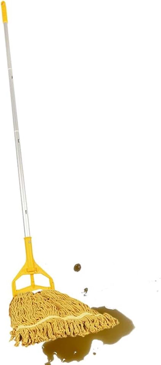 Afneembaar, 4 secties, mop voor houten vloeren, voor houten vloeren, stofreiniging, huis, badkamer, keuken, woonkamer, slaapkamer