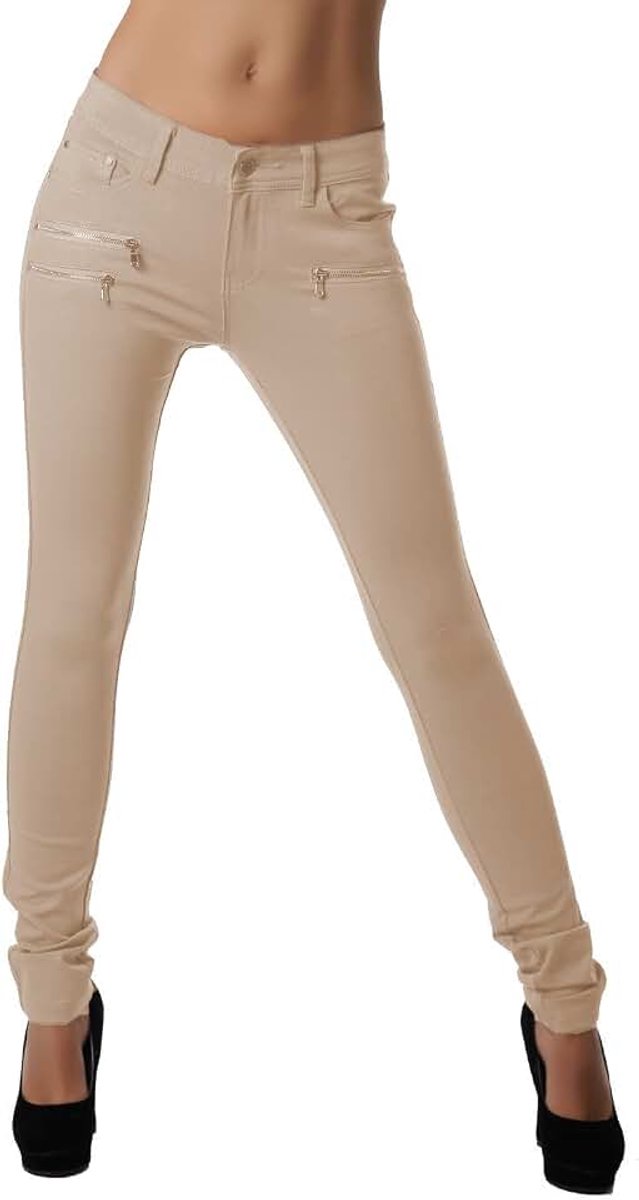 Age Damesbroek Jegging Legging Zipper stijlvol H086