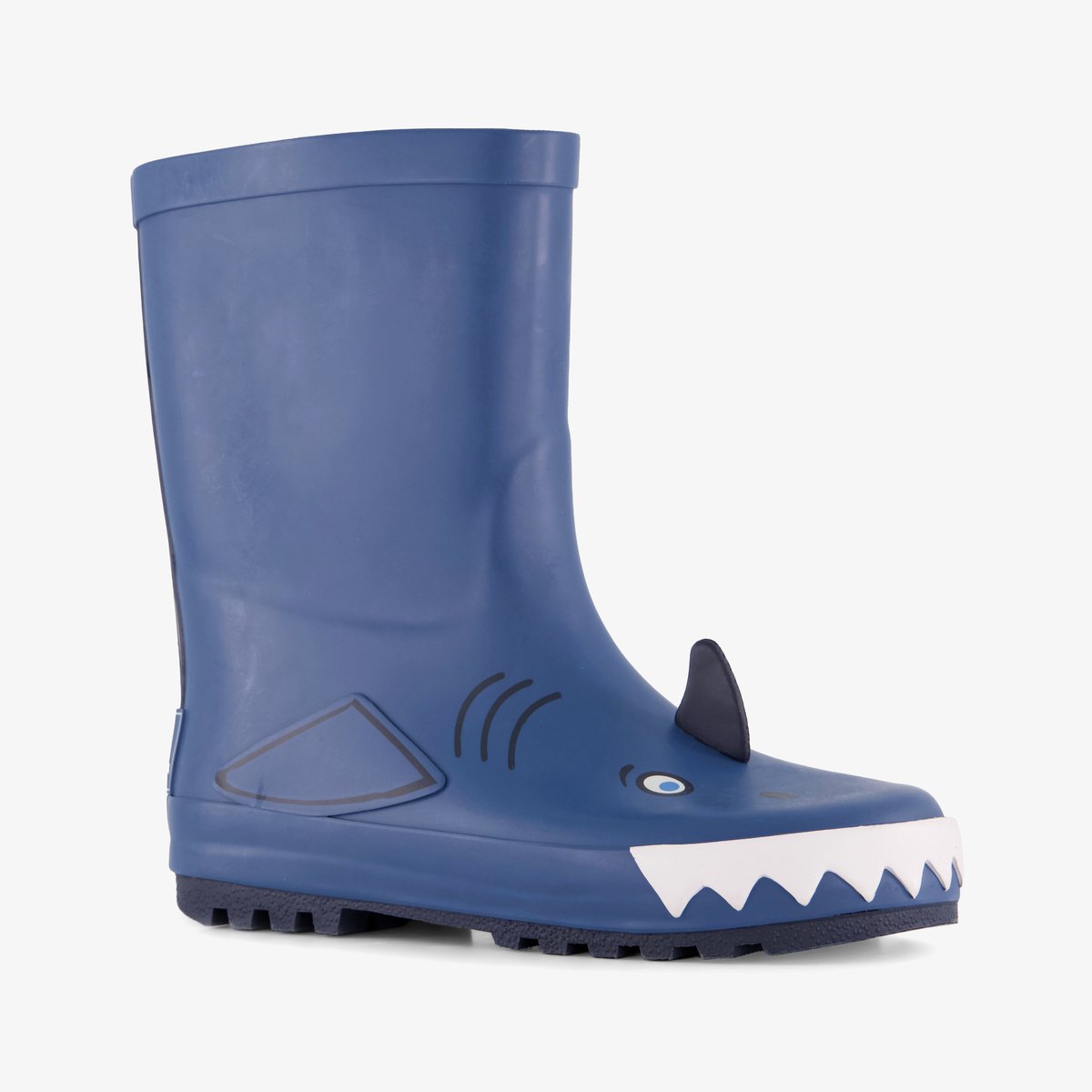 Mountain Peak kinder regenlaarzen met haaienkop - Blauw - 100% stof- en waterdicht - Maat 27
