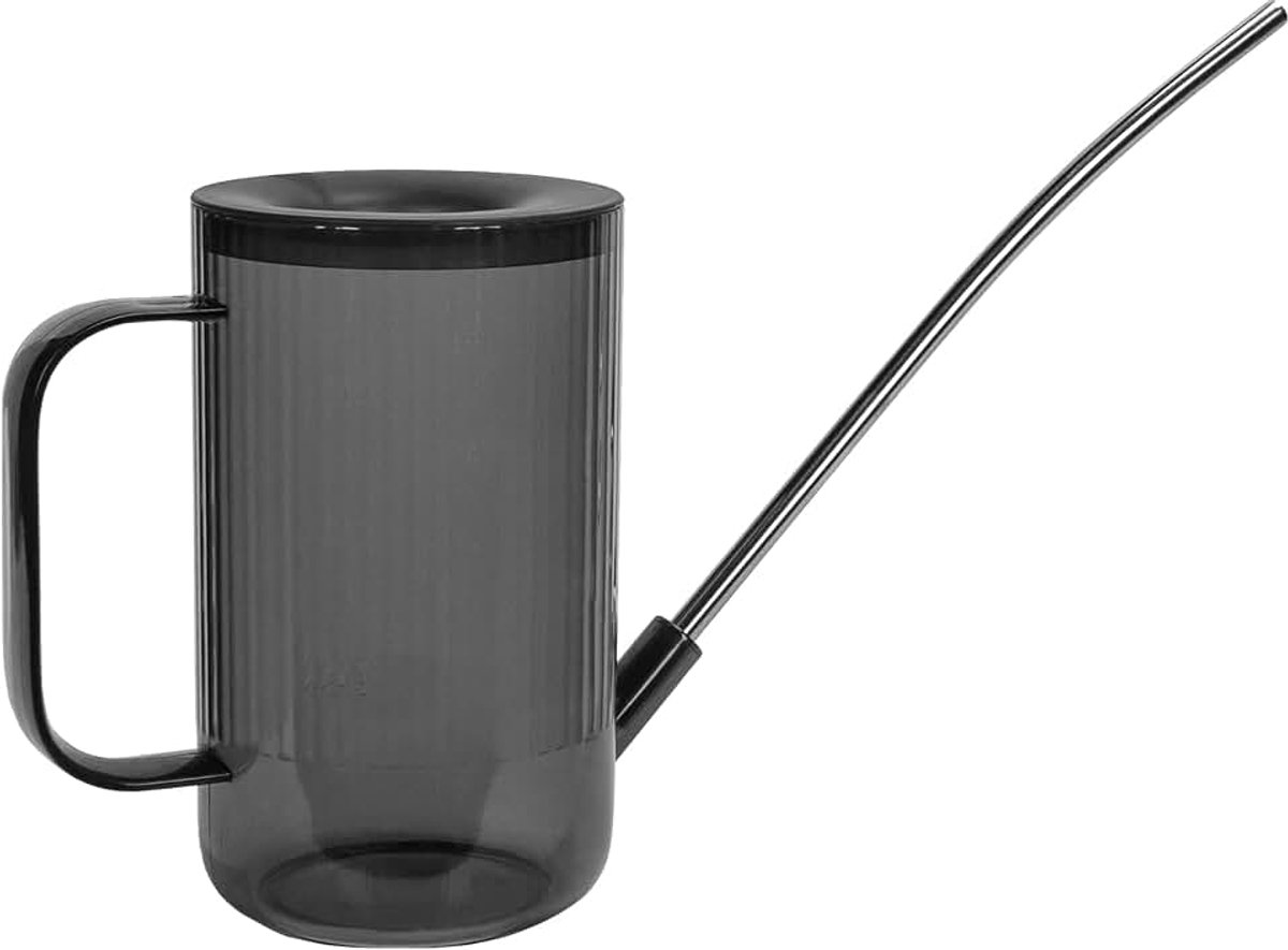 Gieters voor Binnen en Buiten, Plantenspuit voor Tuin, 1 Liter gieter voor planten, bloemen, Tuin Gieter Kleine, Waterdispenser, Plastic Gieter (Zwart)