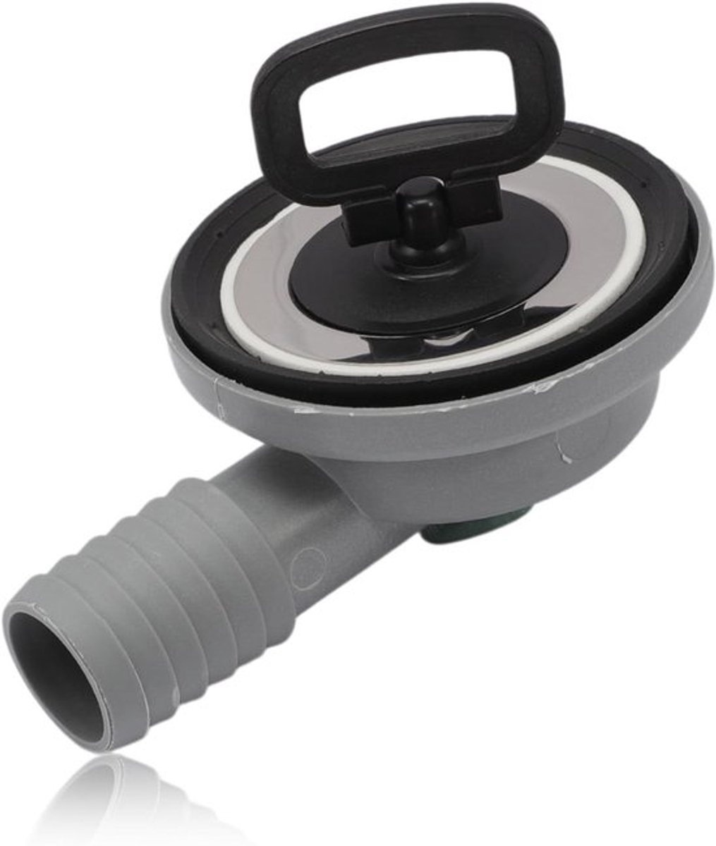 Roestvrijstalen Afvoerslang Ø 55 mm voor Camper, Caravan, Boot - 90° Afvoerbuis 20-25 mm - Wastafel Afvoergarnituur