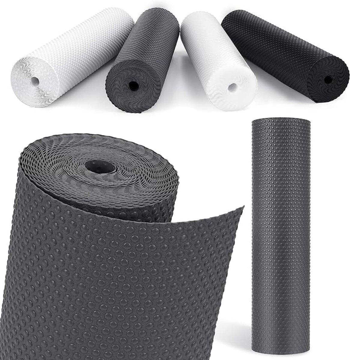 Lade Mat, Anti-Stick Keuken Lade Mat, Anti-Slip Mat Waterdichte Koelkast Voering (Grijs/30cm x 305cm)