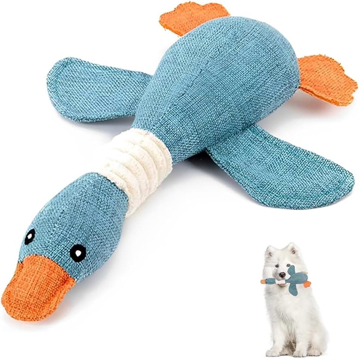 Hondenspeelgoed, onverwoestbaar, piepend, onverwoestbaar hondenspeelgoed, hondenspeelgoed voor agressieve kauwers, voor agressieve kauwers, kleine, middelgrote en grote rassen (32 cm)