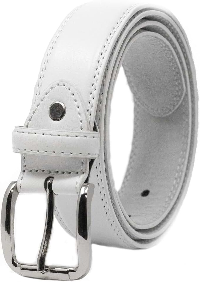 Heren 32 mm lederen gevoerde broekriem