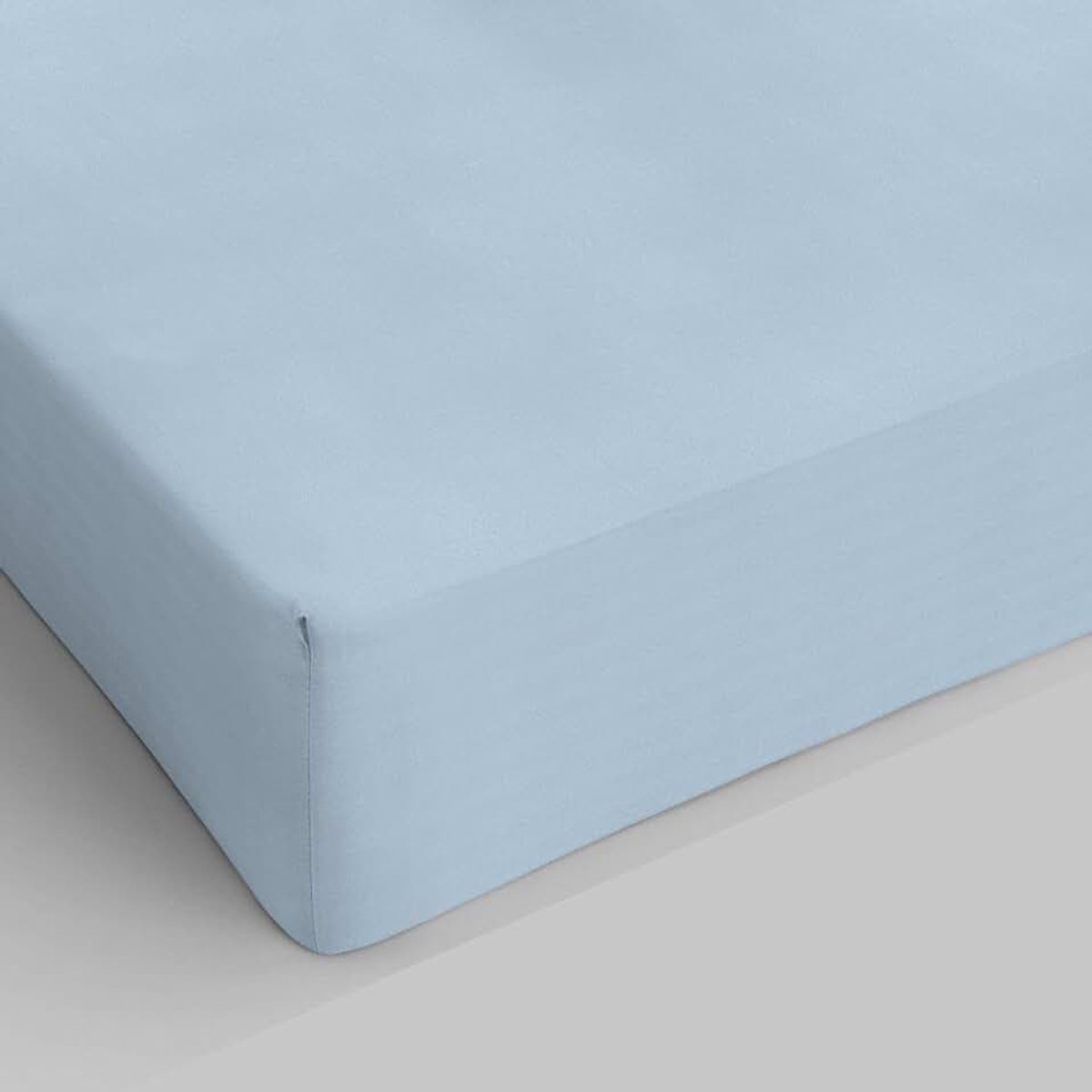 Color Beddoek 25cm Hoek, 100% Katoen, Lichtblauw, Klein Dubbel