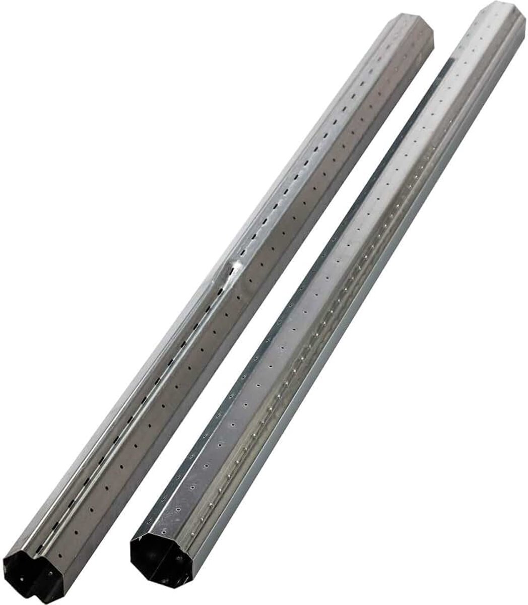 Stalen buisgolfset rolluikas SW 40 Mini achtkantige as voor rolluiken tot 130 cm, in te korten