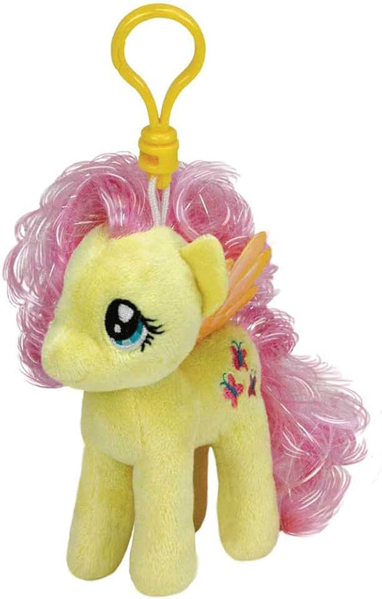 Ty 41102 - My Little Pony Clip - Fluttershy, pluche dier, 10 cm