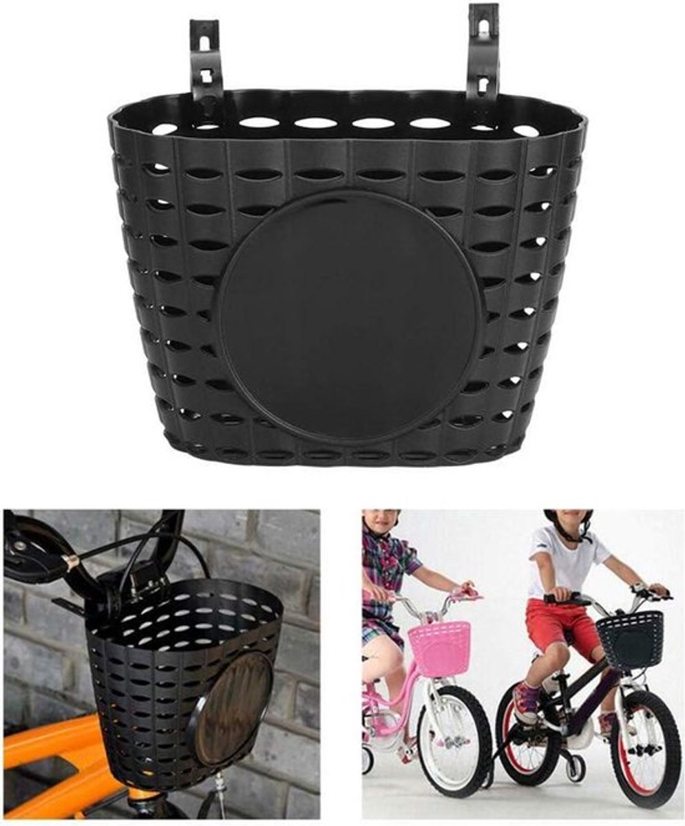 Fietsmand voor kinderen - Opbergmand voor fietsen, driewielers en scooters - Kunststof mand - Geschikt voor jongens en meisjes - Holle mand - 21 x 12 x 14 cm