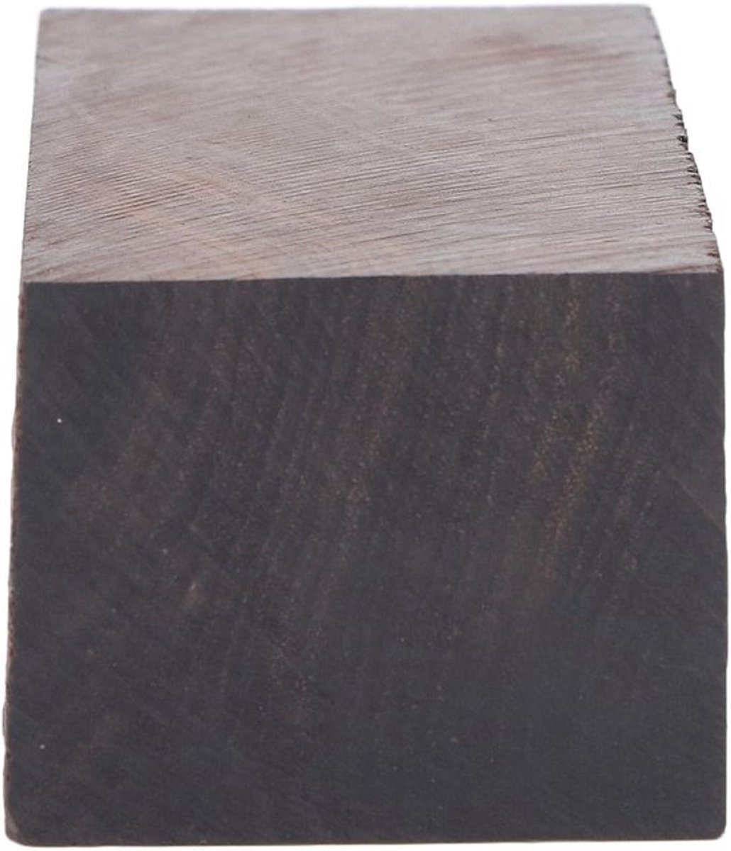Houten Blanks voor DIY Muziekinstrumenten en Snijhandvatten - Verstevigd en Duurzaam Ebony Hout 125 X 50 X 40 mm