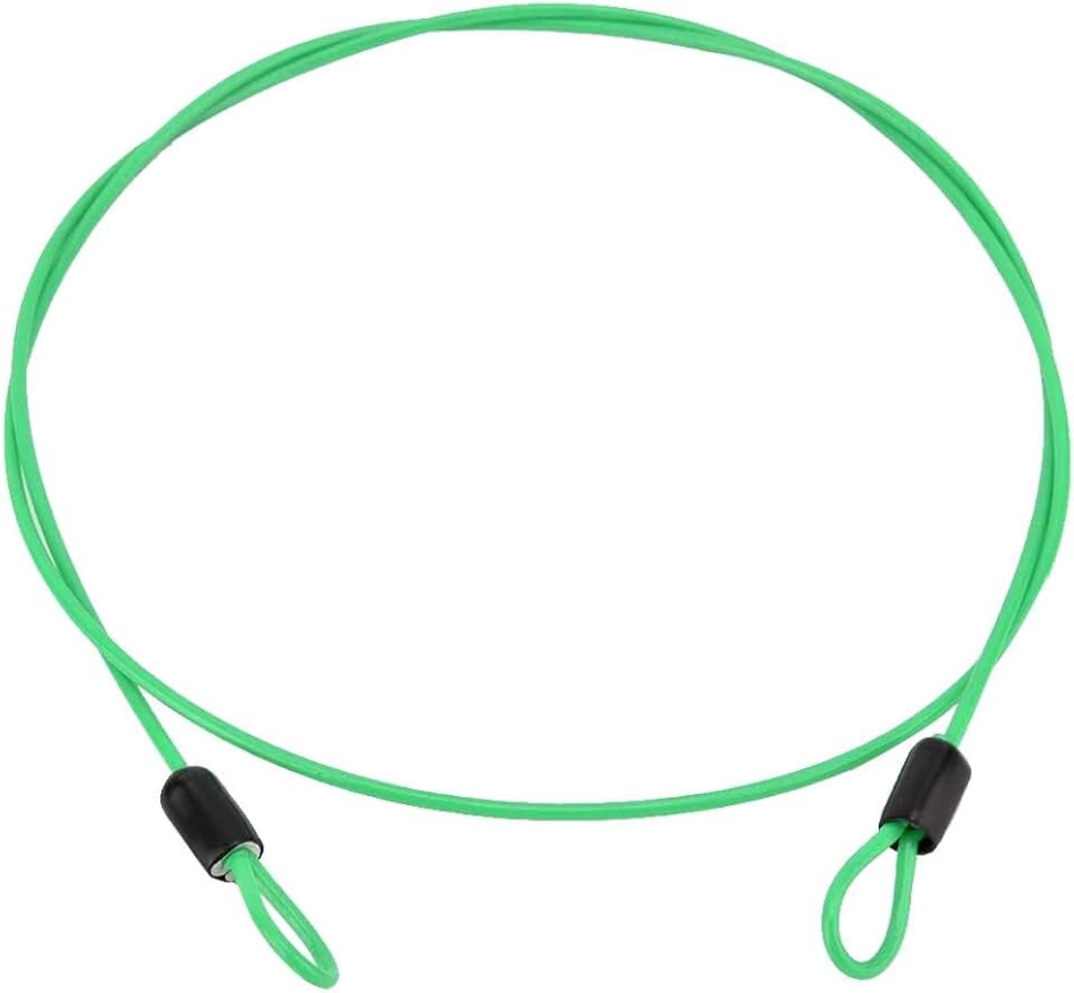 1 m ommantelde kabel, veiligheidsslot voor fiets, bagage, staalkabel met veiligheidsgesp