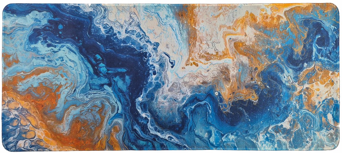 XXL Bureaumat & toetsenbordmat, 70x30 cm, abstract ontwerp