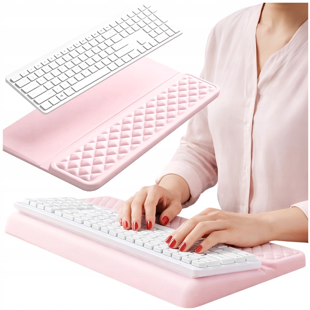 Ergonomische polssteun voor toetsenbord met memory foam – Comfortabel werken