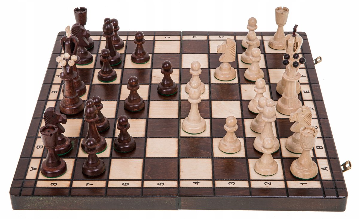 Houten schaakspel AS - 40 cm - Koning 105 mm