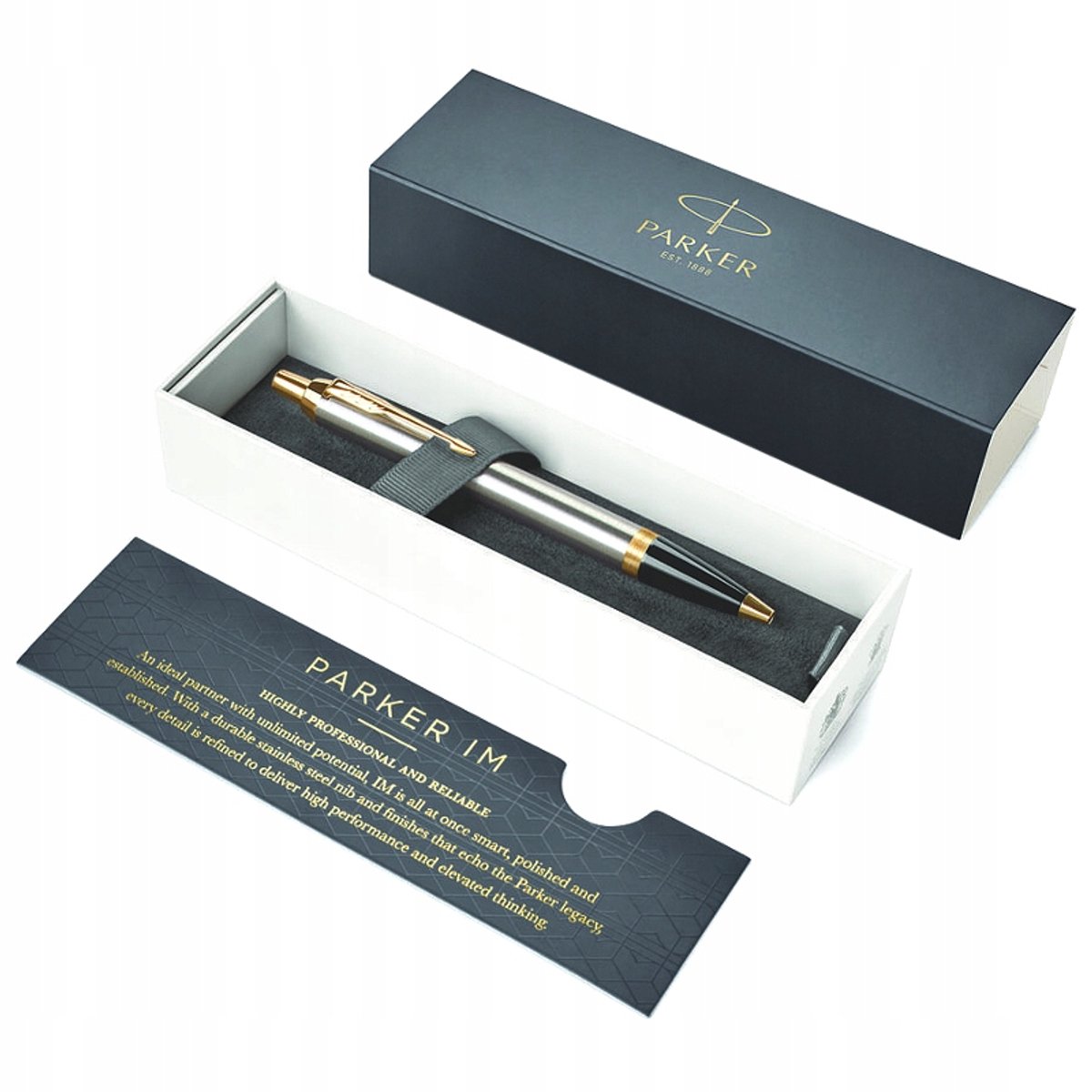 Parker IM Brushed Metal Vulpen - Stijlvol Schrijven in Blauw