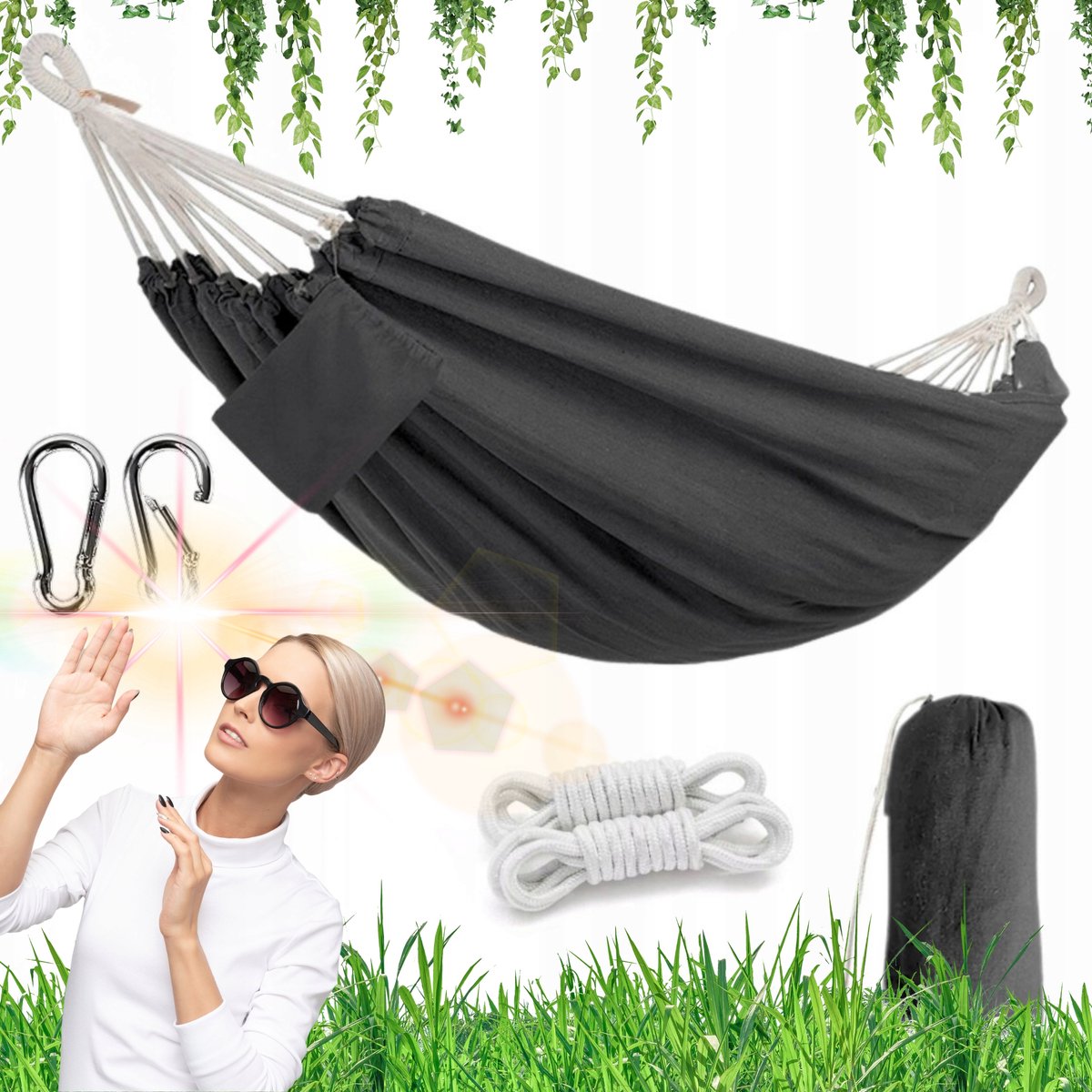 Dubbele Boho Hangmat met Hoes - Comfortabel en Stijlvol