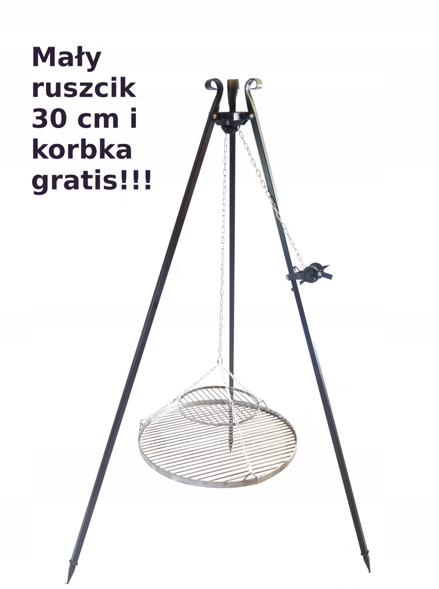 Gietijzeren Tuinhaard met 60cm Grillrooster en Lier