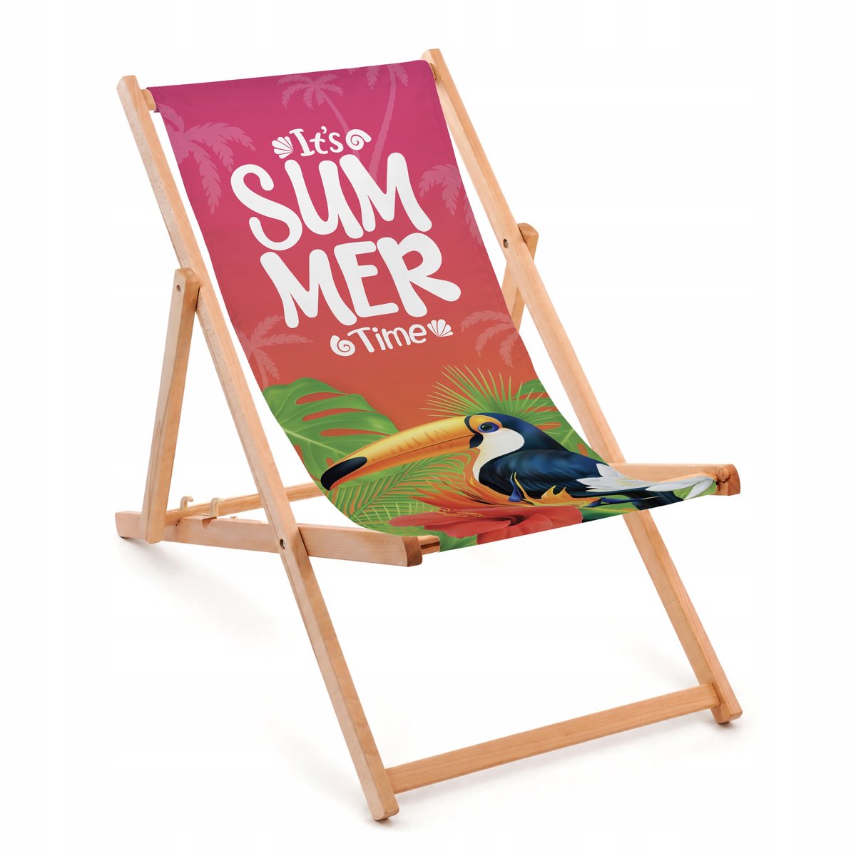Premium Houten Fauteuil "It's Summer Time" - Opvouwbaar & Stijlvol