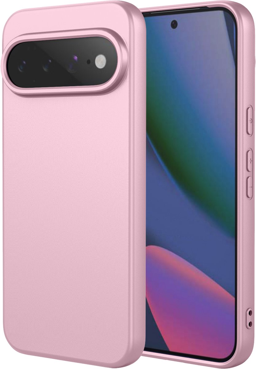 MobyDefend Hoesje - Geschikt voor Google Pixel 11 Pro XL - Matte Siliconen Backcover - Licht Roze